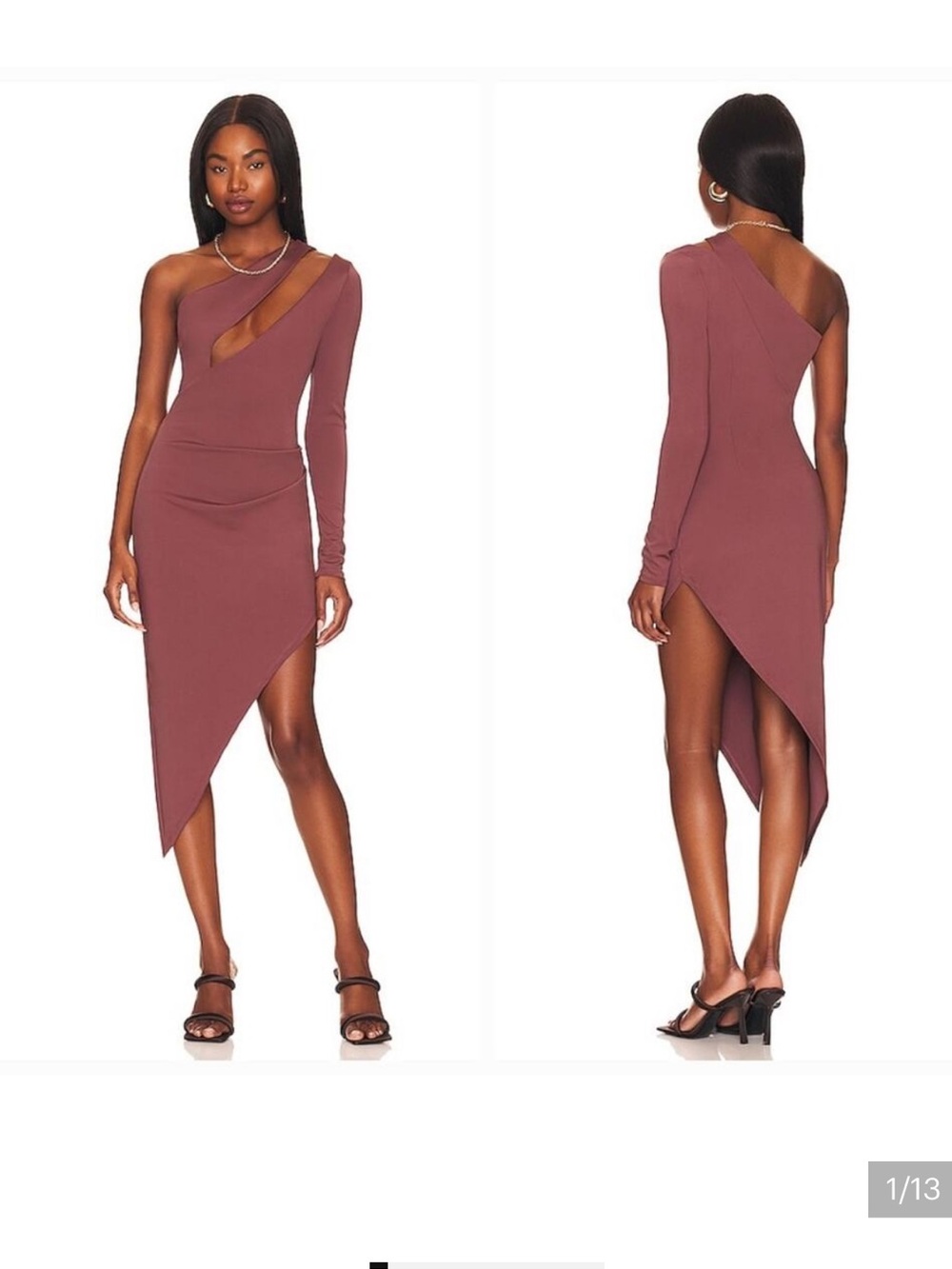 Not Yours To Keep Karma Midi Dress in Mocha Small XS